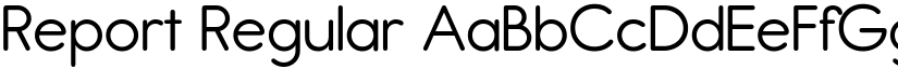 Report Regular font