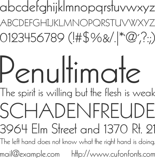 MH Kabel font preview