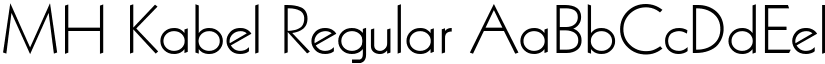 MH Kabel Regular font