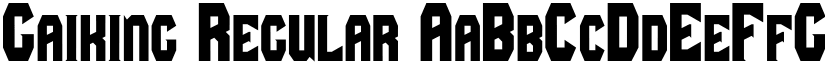 Gaiking Regular font