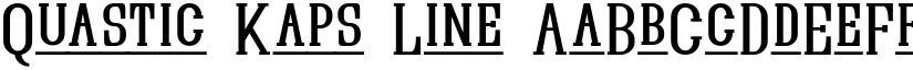Quastic Kaps Line font