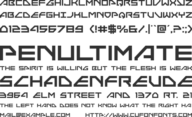 Neo-Navy font preview