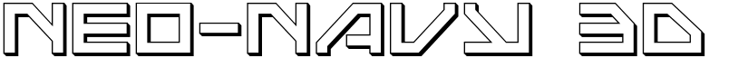 Neo-Navy 3D Regular font