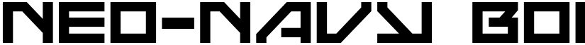 Neo-Navy Bold Bold font