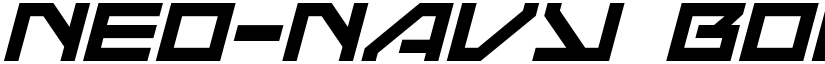 Neo-Navy Bold Italic Bold Italic font