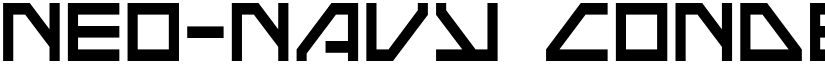 Neo-Navy Condensed Condensed font