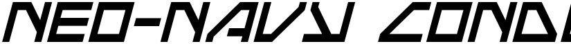 Neo-Navy Condensed Italic Condensed Italic font
