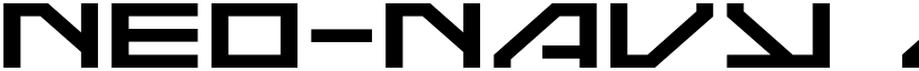 Neo-Navy Expanded Expanded font