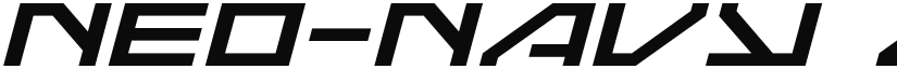 Neo-Navy Expanded Italic Expanded Italic font