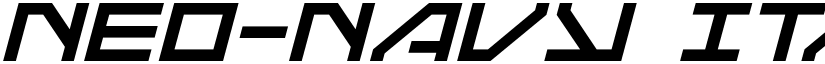 Neo-Navy Italic Italic font