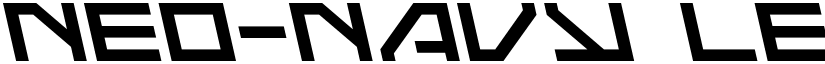 Neo-Navy Leftalic Italic font