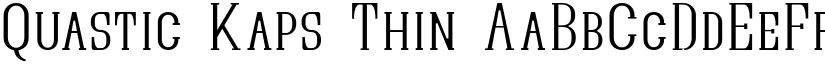 Quastic Kaps Thin font