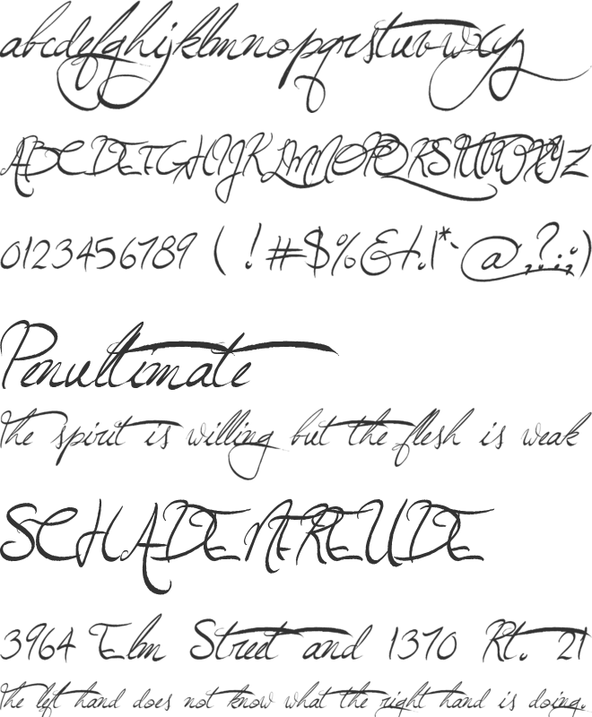 Jellyka Wonderland Wine font preview