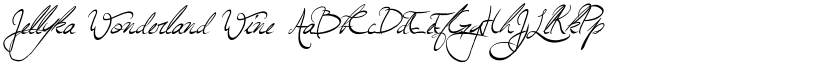 Jellyka Wonderland Wine font