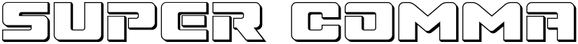 Super Commando 3D Regular font