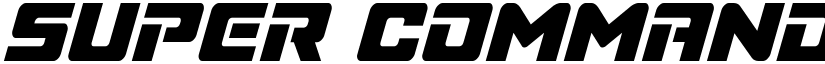 Super Commando Condensed Italic Condensed Italic font