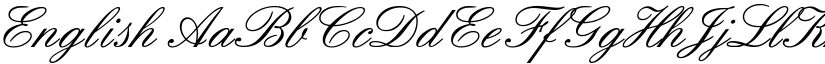 English font