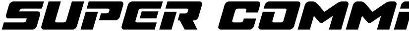 Super Commando Italic Italic font