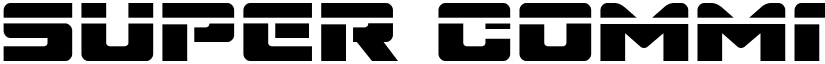 Super Commando Laser Regular font