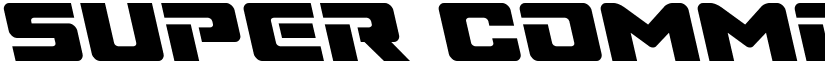 Super Commando Leftalic Italic font