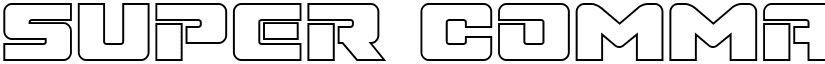 Super Commando Outline Outline font