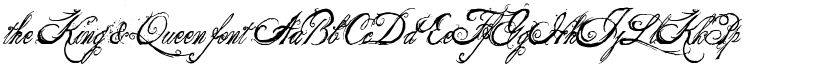 the King & Queen font font