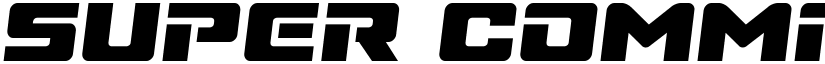 Super Commando Semi-Italic Semi-Italic font