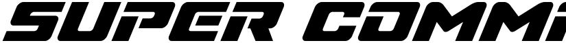 Super Commando Super Italic Italic font