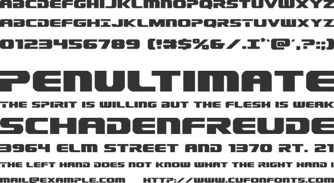 Dekaranger font preview