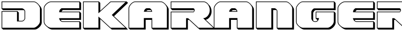 Dekaranger 3D Regular font