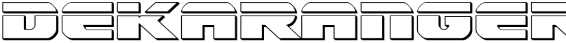 Dekaranger Bullet Regular font