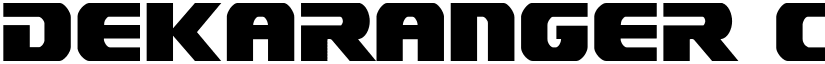 Dekaranger Condensed Condensed font