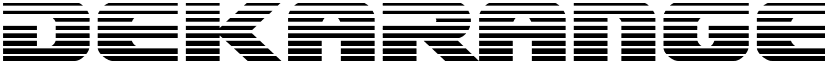 Dekaranger Gradient Regular font
