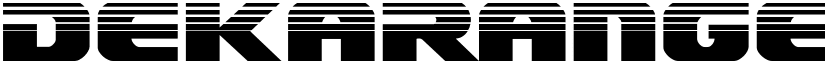 Dekaranger Halftone Regular font