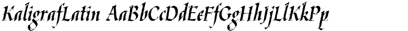 KaligrafLatin font
