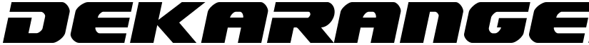 Dekaranger Italic Italic font