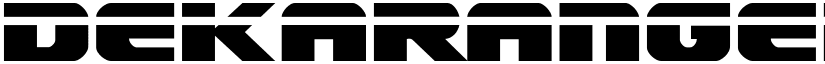 Dekaranger Laser Regular font