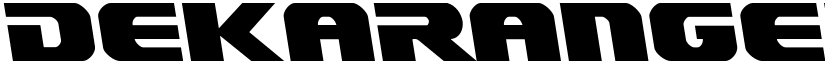 Dekaranger Leftalic Italic font