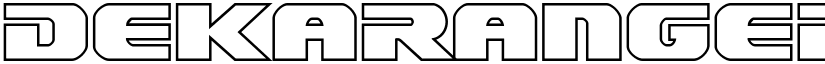 Dekaranger Outline Outline font