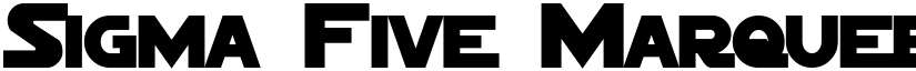 Sigma Five Marquee Bold font