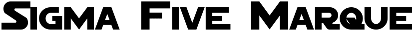 Sigma Five Marquee Regular font