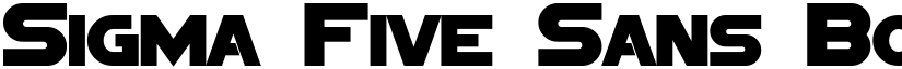 Sigma Five Sans Bold font