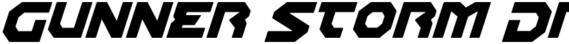 Gunner Storm Drop Italic Italic font