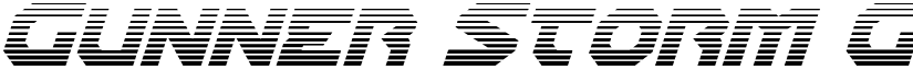 Gunner Storm Gradient Italic Italic font