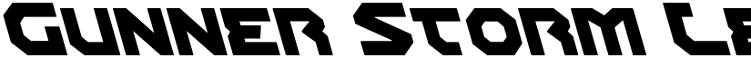 Gunner Storm Leftalic Italic font