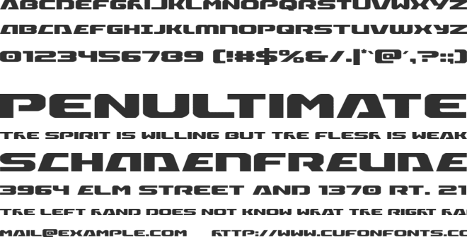 Iapetus font preview