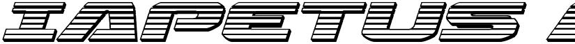 Iapetus Chrome Italic Italic font
