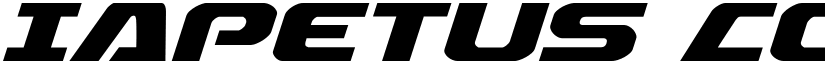 Iapetus Condensed Italic Condensed Italic font