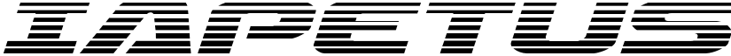 Iapetus Gradient Italic Italic font
