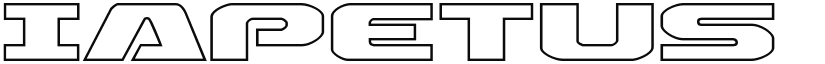 Iapetus Outline Regular font